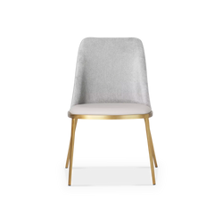 Dover - Leather and Velvet Dining Chair