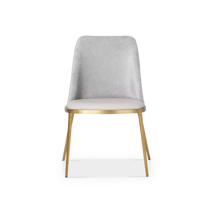 Dover - Leather and Velvet Dining Chair