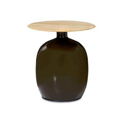 Blow - Table basse extérieure en céramique par Gloster