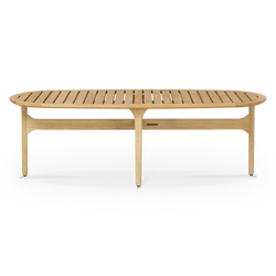 Bay - Table basse extérieure en teck par Gloster