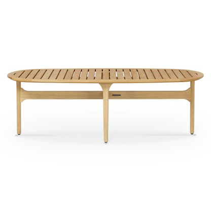 Bay - Table basse extérieure en teck par Gloster