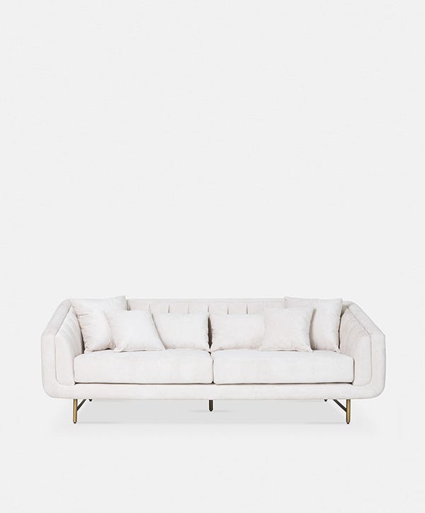 Veera - Velvet 3-Seater Sofa