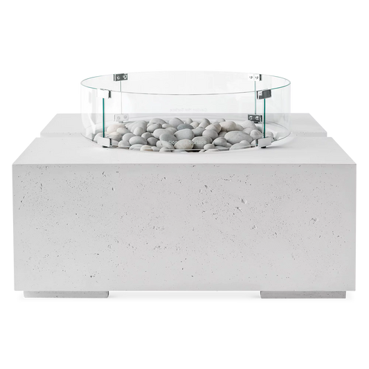 Wind Guard - Outdoor Tempered Glass Fire Pit Accessory by Dekko