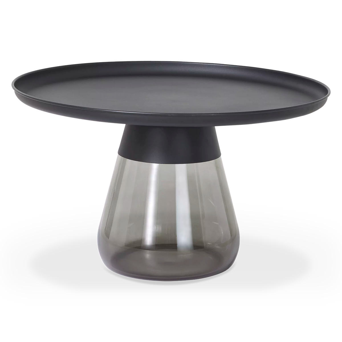 Duverre - Table basse en verre fumé