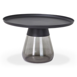 Duverre - Table basse en verre fumé