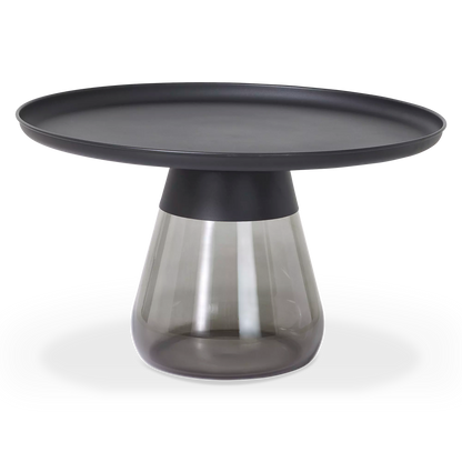 Duverre - Table basse en verre fumé