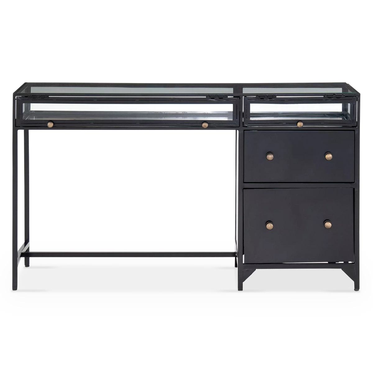 Shadow Box - Glass Top Desk