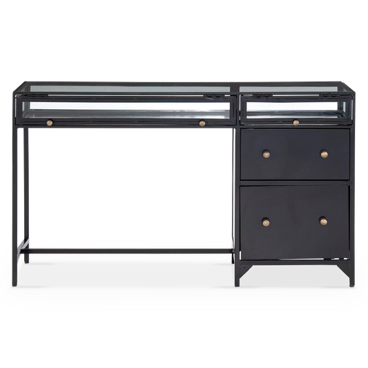 Shadow Box - Glass Top Desk