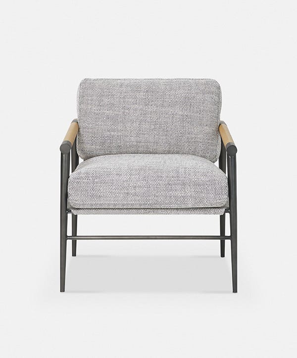Rowen - Heathered Fabric Armchair by Four Hands