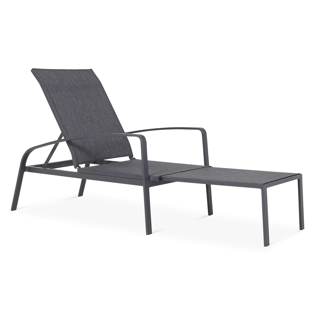 Luis - Chaise transat extérieure en aluminium