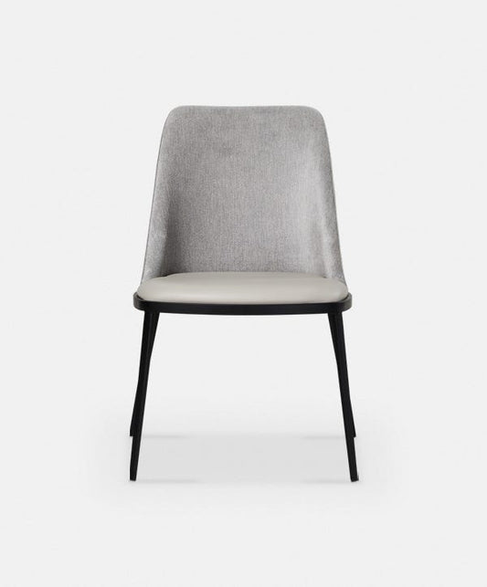 Dover - Leather and Velvet Dining Chair