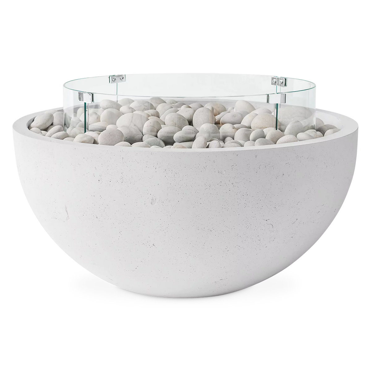 Wind Guard - Accessoire de foyer extérieur en verre trempé par Dekko