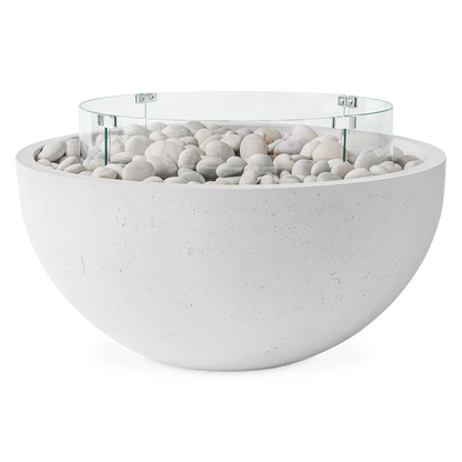 Wind Guard - Accessoire de foyer extérieur en verre trempé par Dekko
