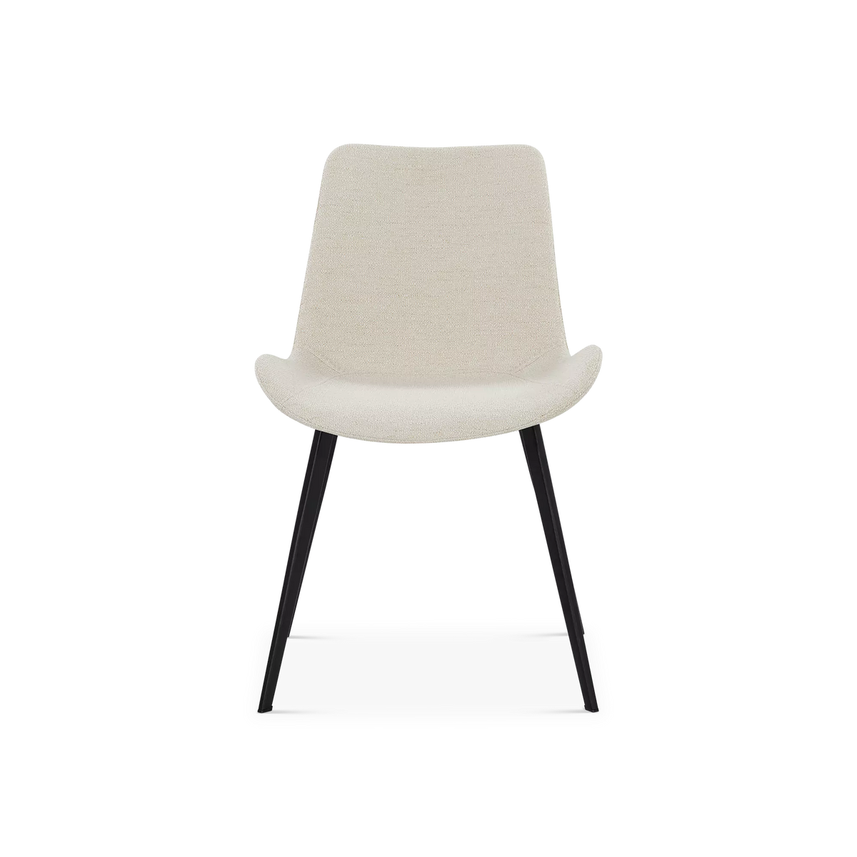 Hype - Chaise de salle à manger en tissu bouclé
