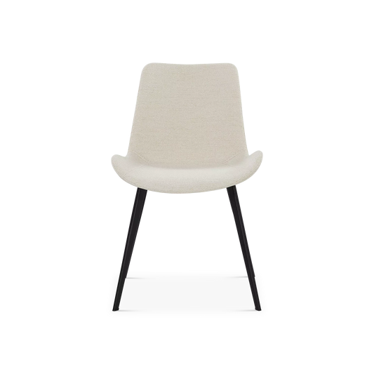 Hype - Chaise de salle à manger en tissu bouclé