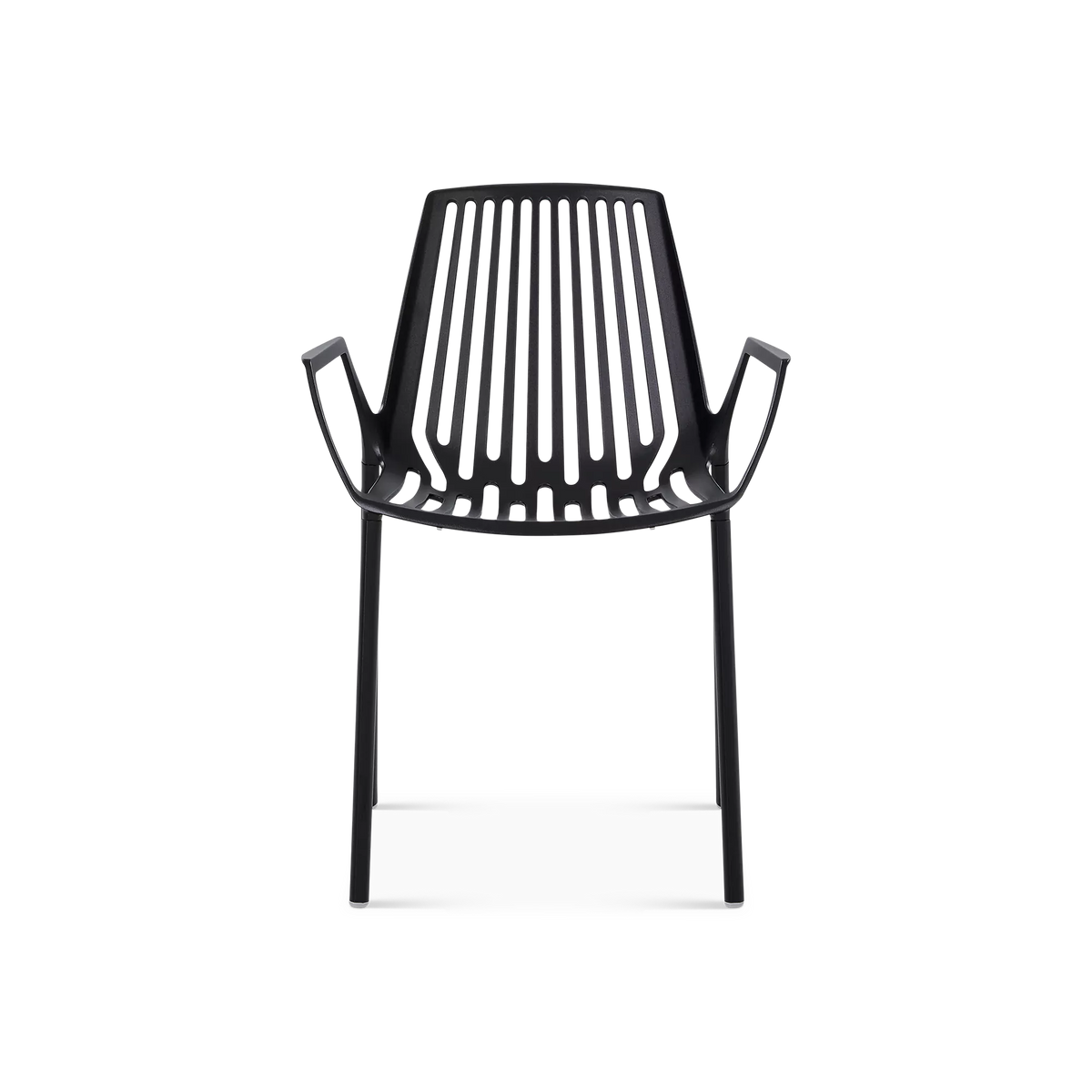 Rion - Chaise sans bras extérieure en aluminium par Fast