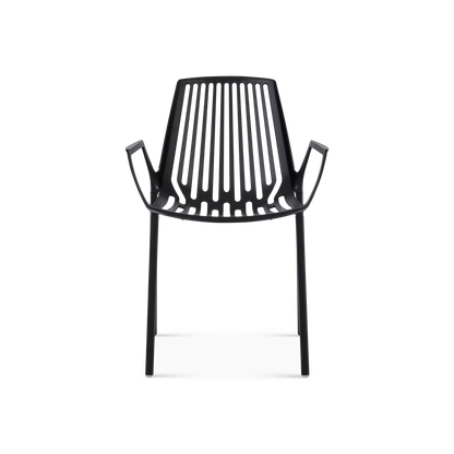 Rion - Chaise sans bras extérieure en aluminium par Fast