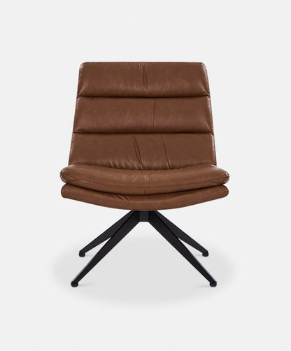 Leon - Fauteuil pivotant en cuir