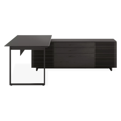 Corridor Office 6531 - Bureau modulable en bois et verre trempé par BDI