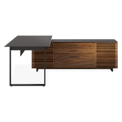 Corridor Office 6531 - Bureau modulable en bois et verre trempé par BDI