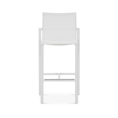 Bastingage - Outdoor Aluminium Counter Height Stool by Les Jardins
