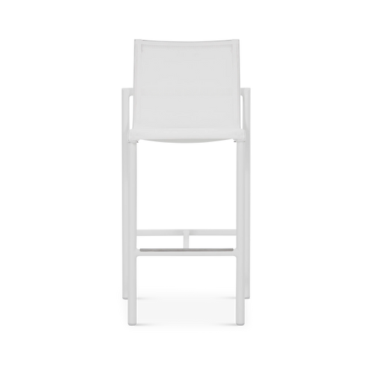 Bastingage - Tabouret hauteur comptoir extérieur en aluminium par Les Jardins