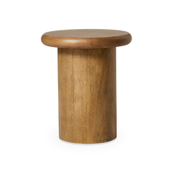 Zach - Round Wood Side Table by Four Hands