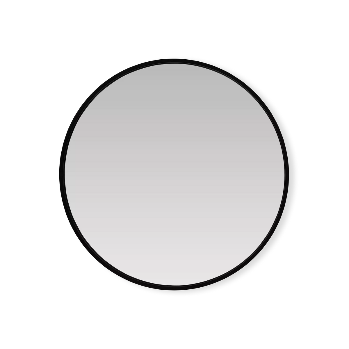 Sun - Round mirror with black frame