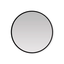 Sun - Round mirror with black frame