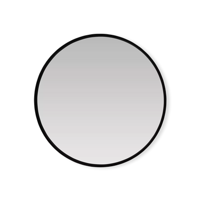 Sun - Round mirror with black frame
