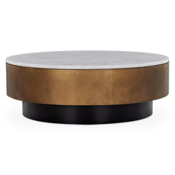 Zelda - Table basse ronde en marbre