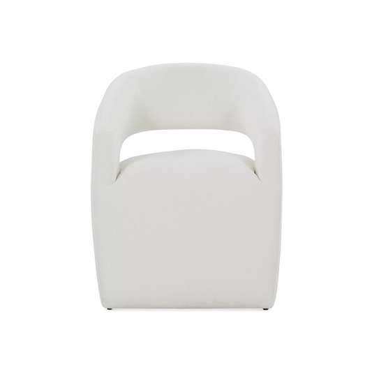 Aimée - Chaise de salle à manger à roulettes