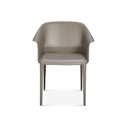 Zuleika - Chaise de salle à manger en cuir par Cattelan Italia