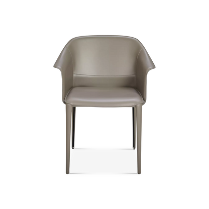 Zuleika - Chaise de salle à manger en cuir par Cattelan Italia
