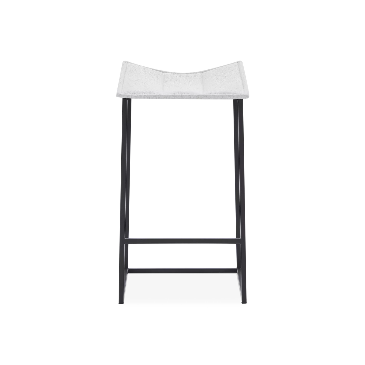 Bocca - Metal and Fabric Stool by Trica