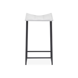Bocca - Metal and Fabric Stool by Trica
