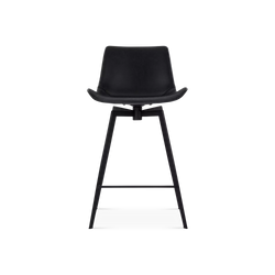 Hype - Tabouret de comptoir pivotant en imitation de cuir