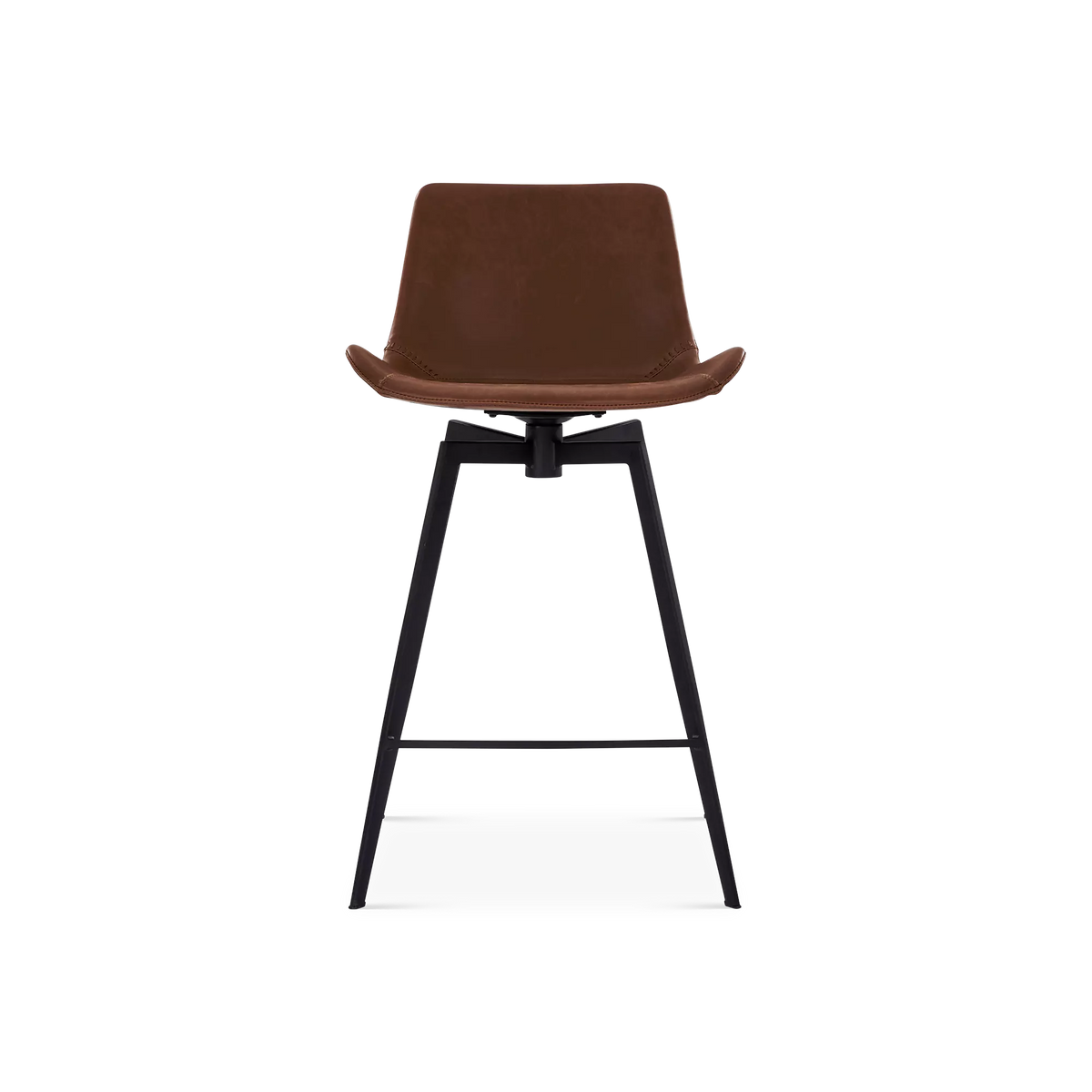 Hype - Tabouret de comptoir pivotant en imitation de cuir