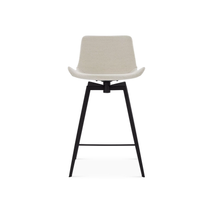 Hype - Tabouret de comptoir pivotant en tissu