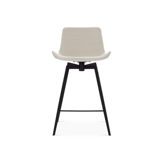 Hype - Tabouret de comptoir pivotant en tissu