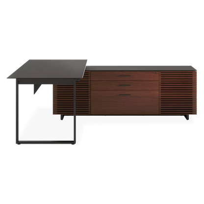 Corridor Office 6531 - Bureau modulable en bois et verre trempé par BDI