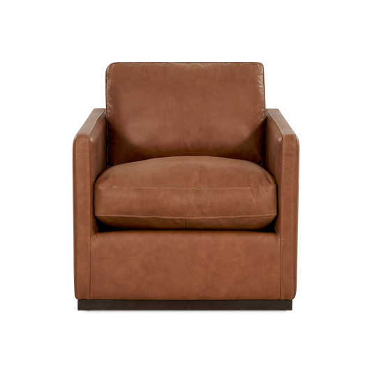 Portman - Fauteuil en cuir de buffle