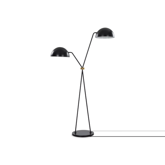 Faven - Iron and Brass Floor Lamp