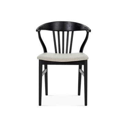 Nordic - Oak and Natural Fabric Chair