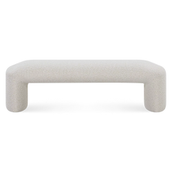 Shaun - Banc rembourré en tissu bouclé