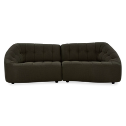 Armonia - Channel Tufted Fabric Sofa by Miki Ferrari