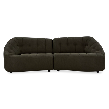 Armonia - Channel Tufted Fabric Sofa by Miki Ferrari