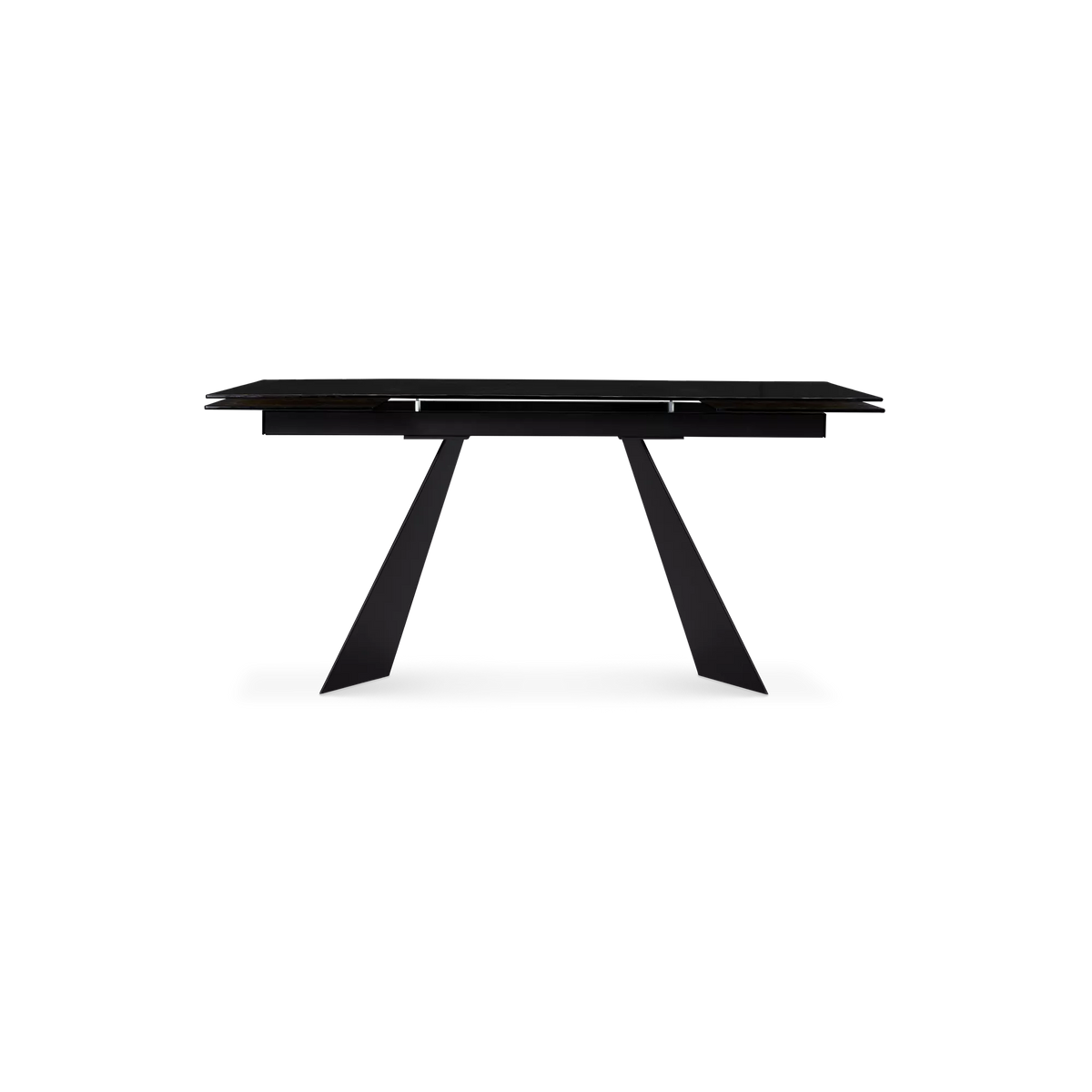 Waters - Extendable Hammered Glass Top Dining Table