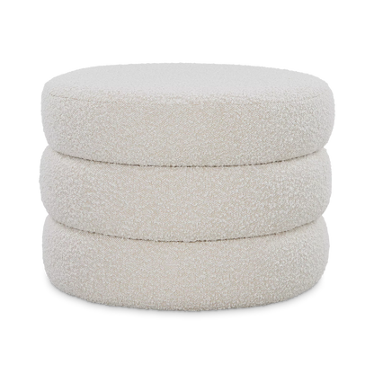 Fiel - Pouf en tissu bouclé