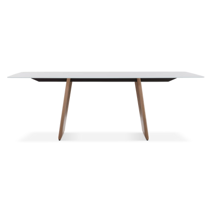 Volare - Wood and Porcelain Dining Table by Trica